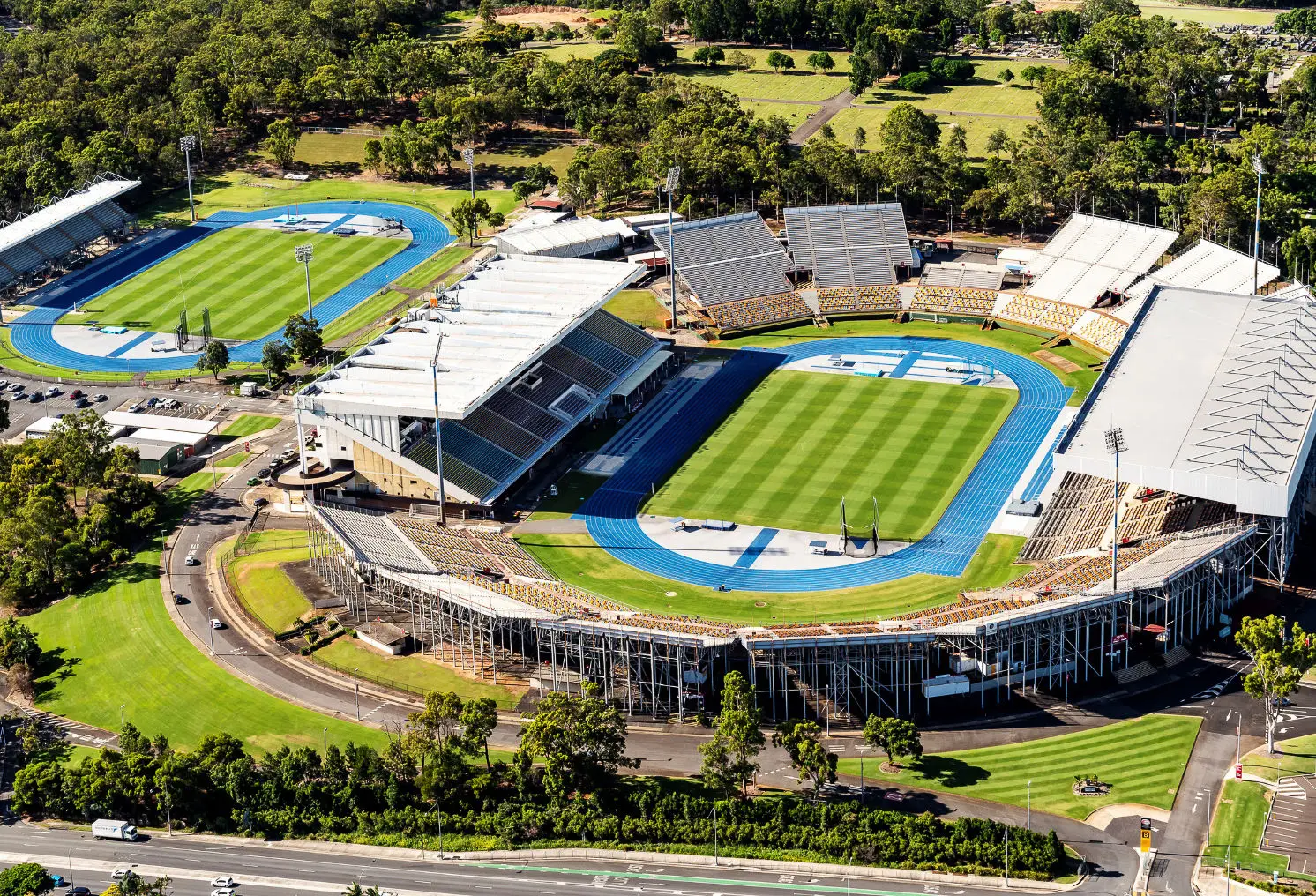 The QSAC track at Nathan, host of the Queensland 10,000m Championships