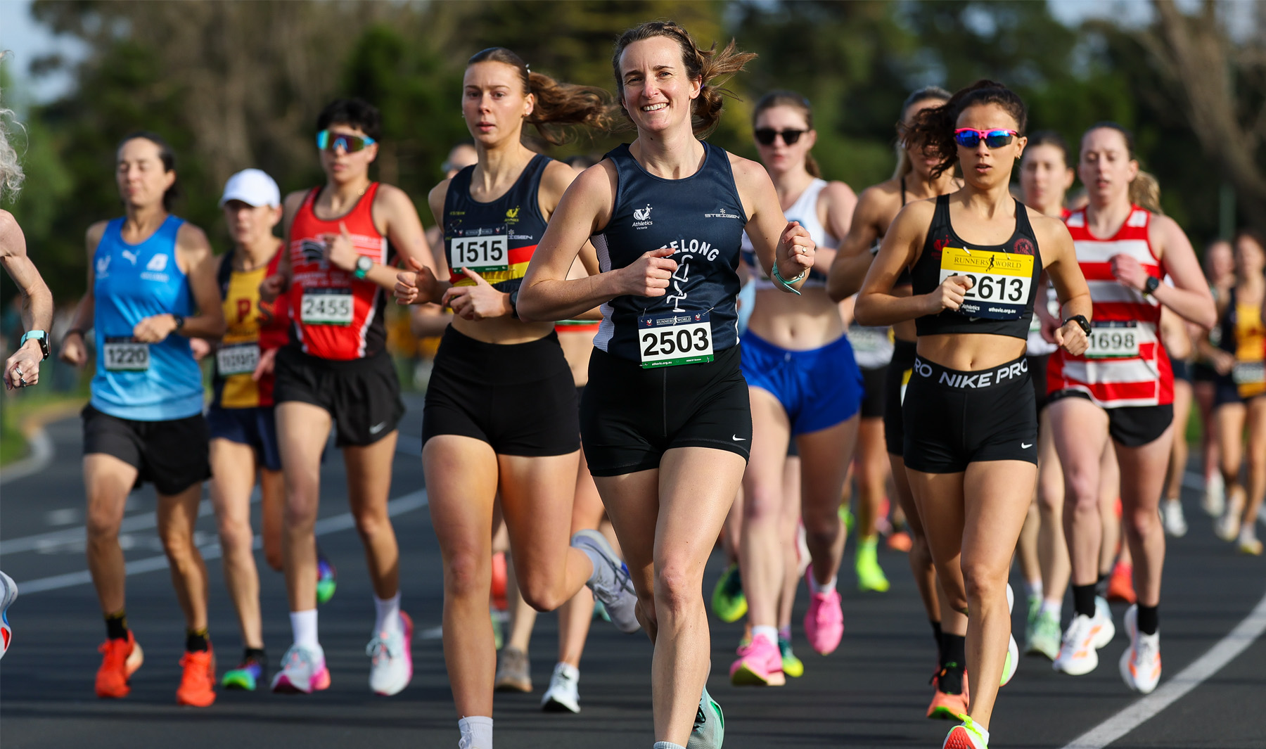 Athletics Victoria XCR series banner for the 15km at Burnley