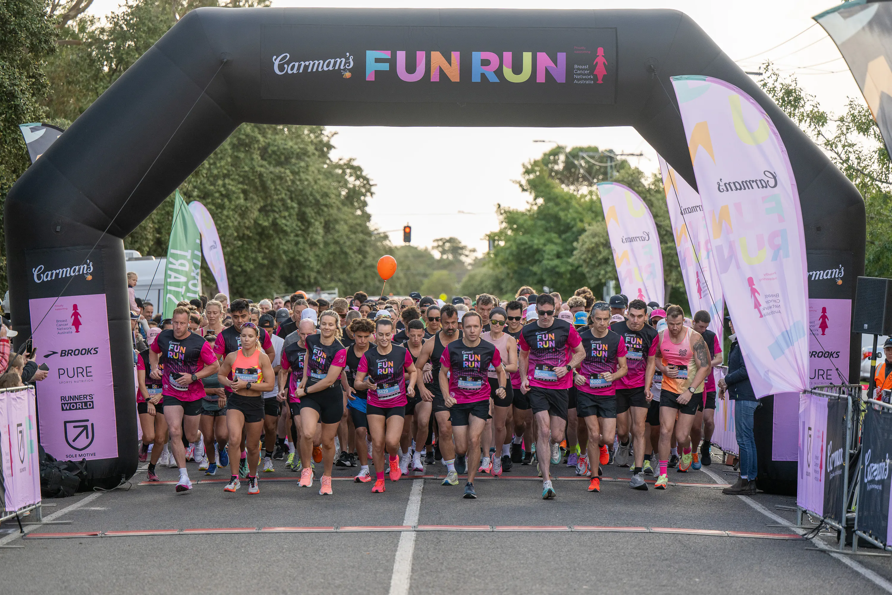 The start of Carman's Fun Run at Pyrmont in Sydney