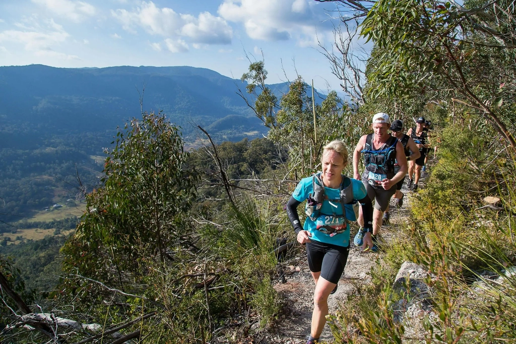 Trail runners at the Coastal High Trail Run, Binna Burra