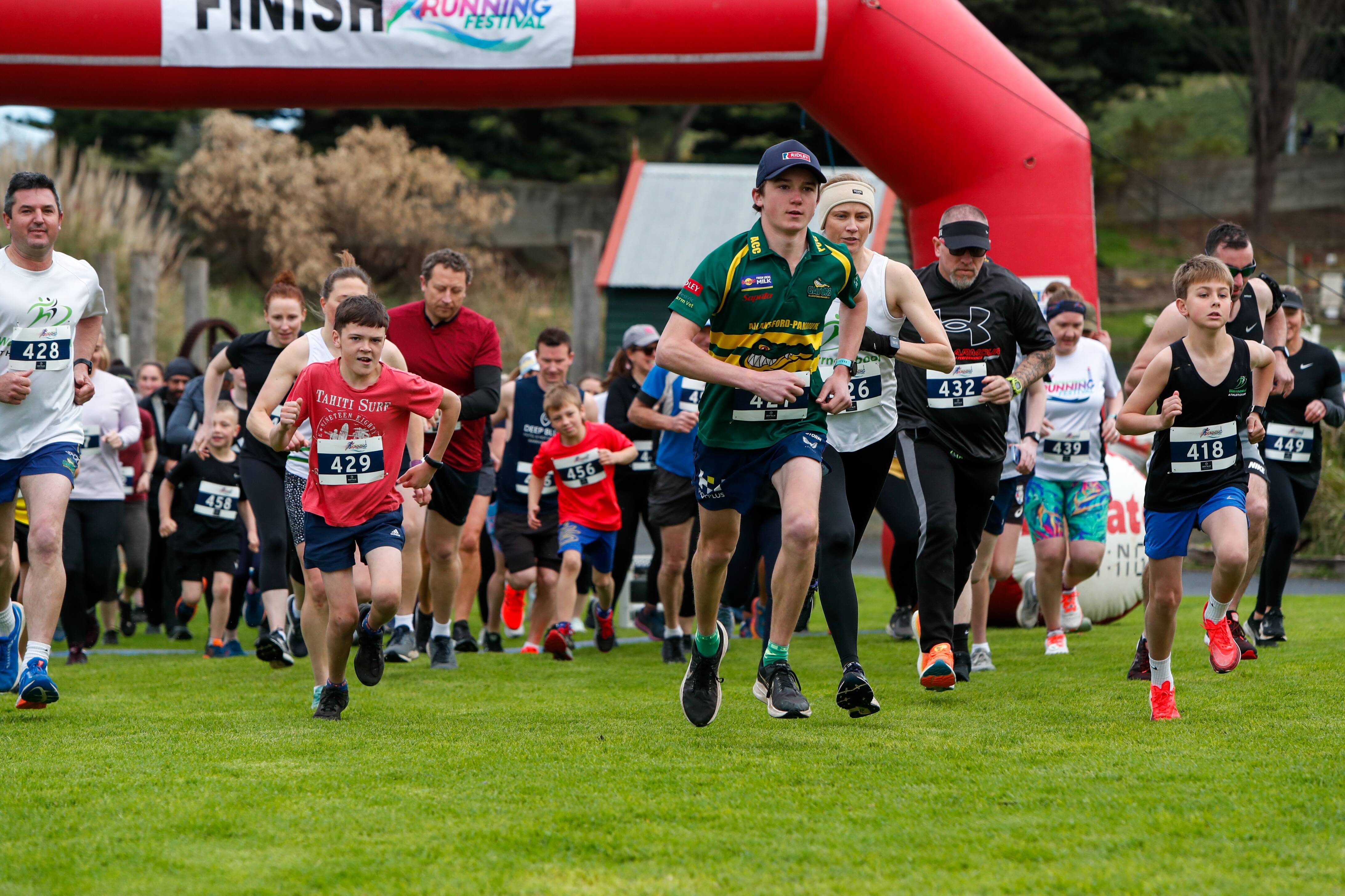 Runners at the Warrnambool Running Festival on Victoria's south west coast