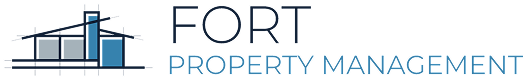 Logo for Fort Property Management featuring stylized building shapes and company name text.
