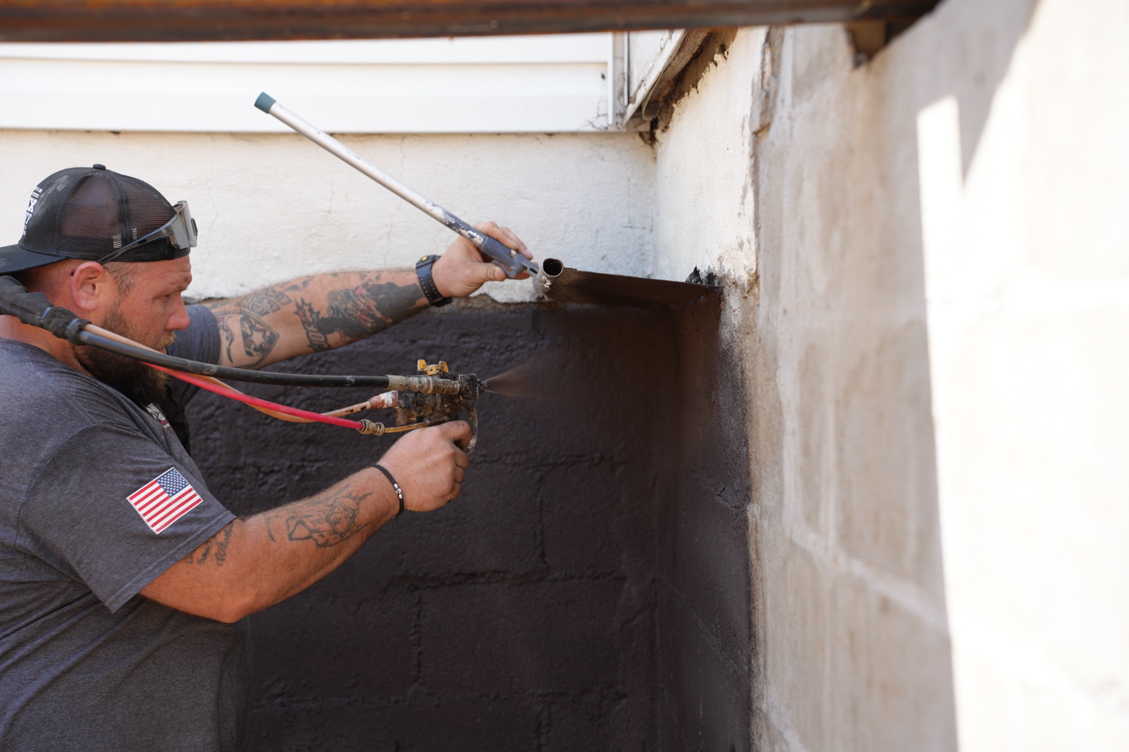 Basement waterproofing — French drains, sump pumps, exterior + interior systems, crystalline waterproofing