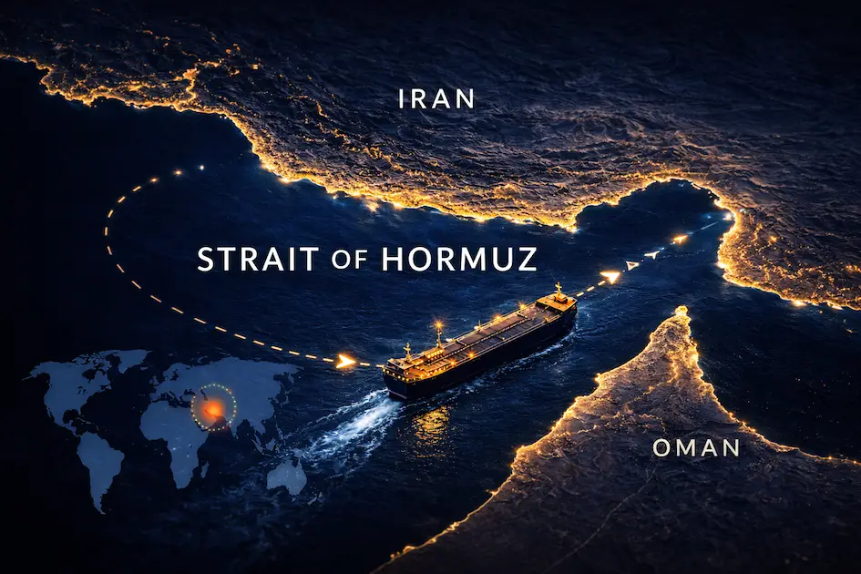 Strait of Hormuz global oil shipping route and strategic energy chokepoint