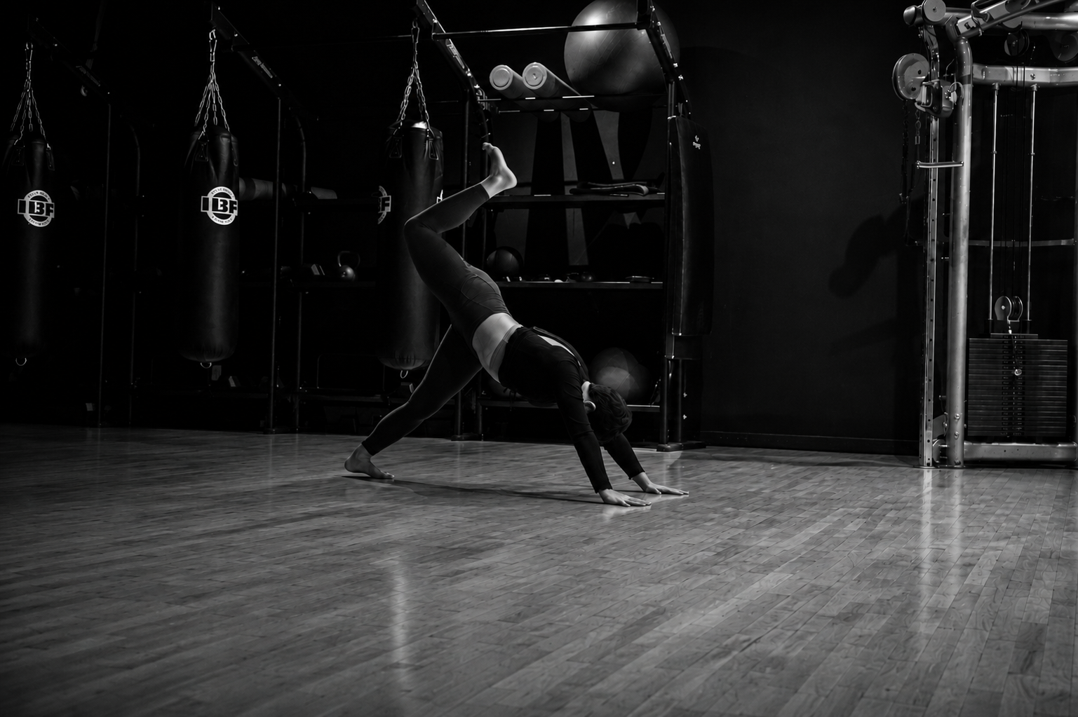 image of personal training session (for a gym)