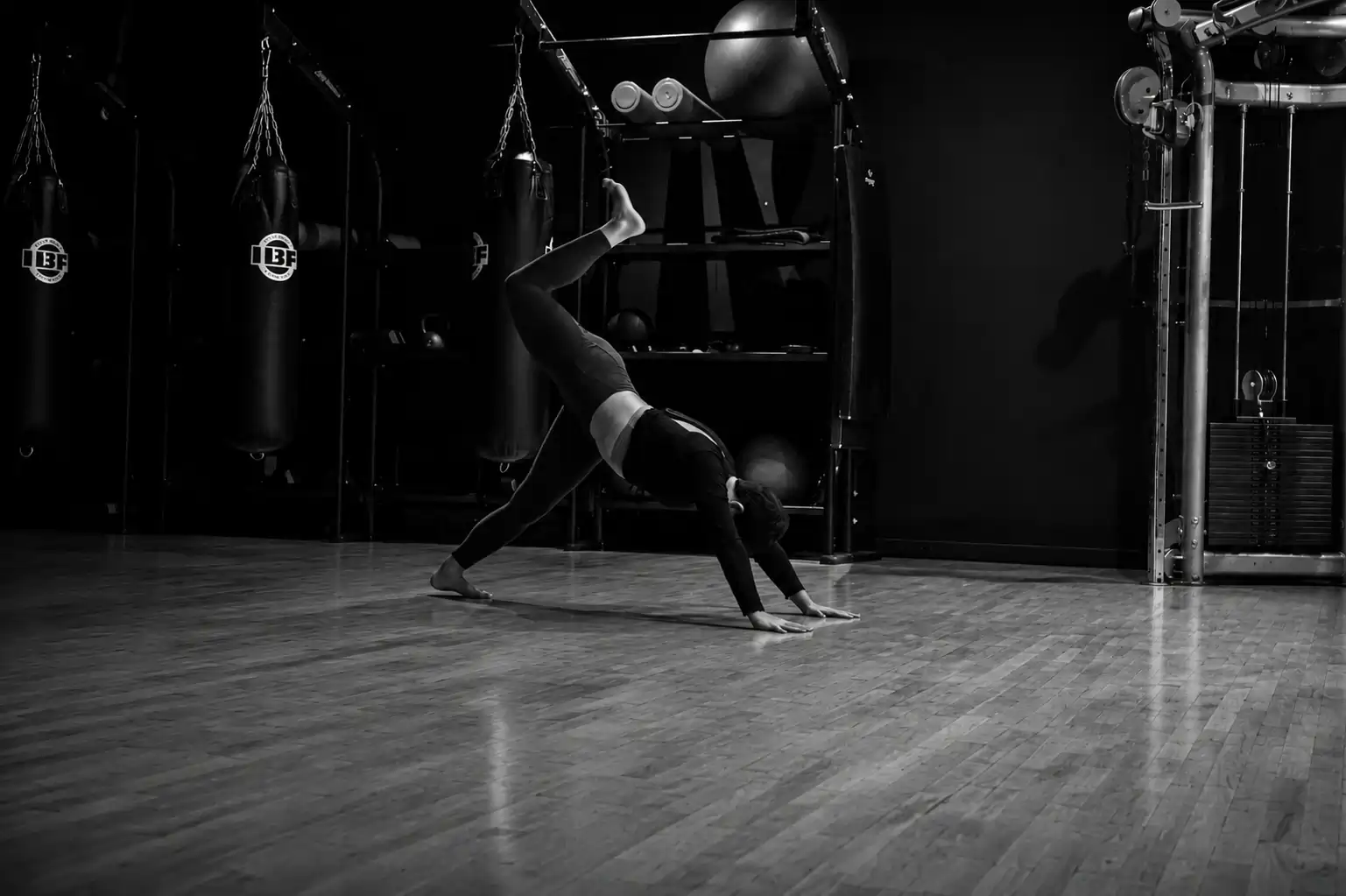 image of personal training session (for a gym)