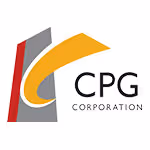 CPG Corporation logo with abstract shapes in red, gray, and yellow beside text.