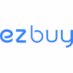 Blue lowercase text spelling 'ezbuy' on a white background.