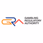 Gambling Regulatory Authority logo with stylized letters G R A in orange, blue, and red.