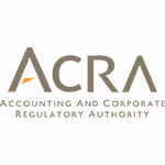 Logo of Accounting and Corporate Regulatory Authority (ACRA) with stylized letters and full name below.