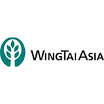WingTai Asia company logo with a green emblem featuring a leaf design.