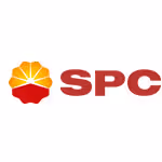 SPC logo with a red and orange stylized sunflower icon.
