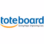 Toteboard logo with tagline 'Giving Hope. Improving Lives.' in blue and orange text.