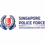 Singapore Police Force logo with slogan Safeguarding Every Day.