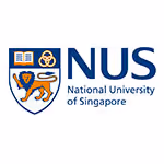 National University of Singapore emblem with shield and letters NUS.