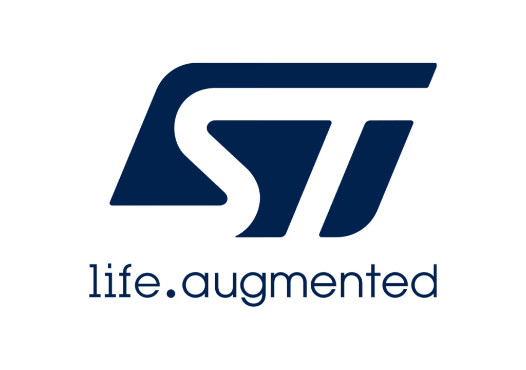 STMicroelectronics logo with the tagline life.augmented