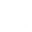 White chat bubble icon with a small tail on a transparent background.