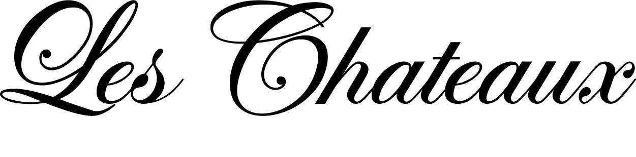 Stylized black cursive text reading Les Chateaux on a white background.