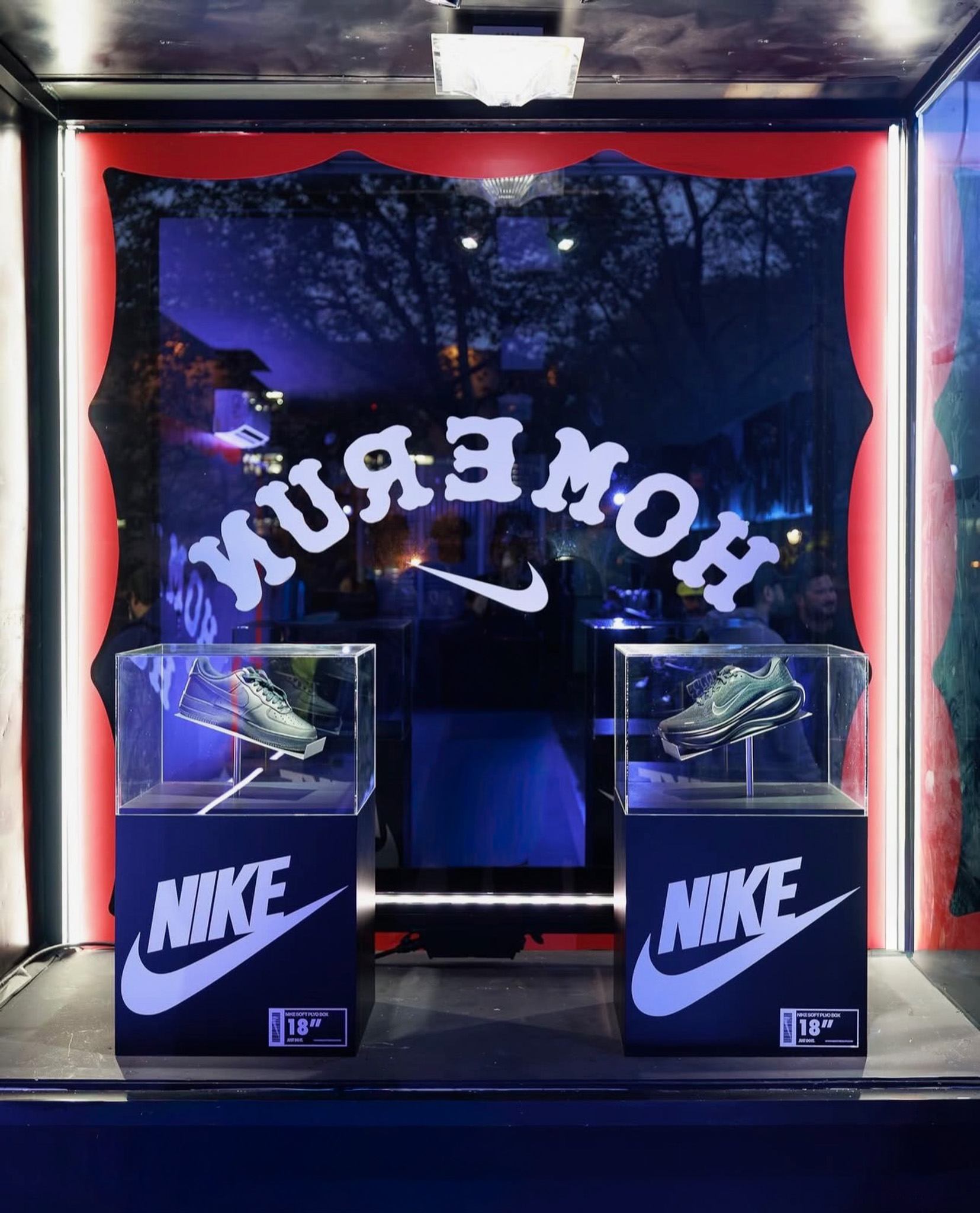 Brand activation retail display with product lighting