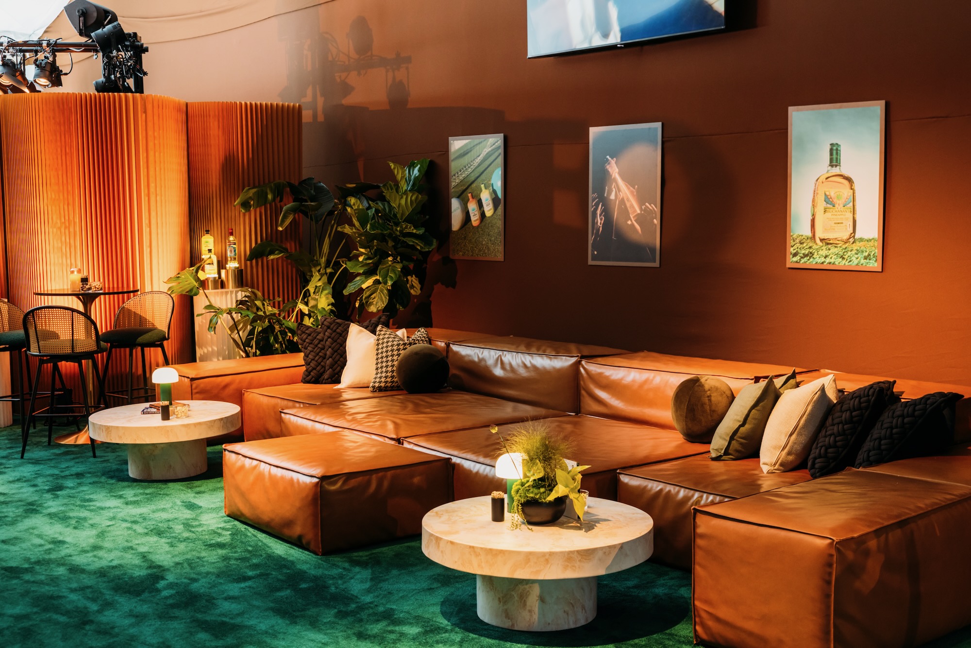 The Champions Club at MetLife Stadium, lit by Revolutionary Lighting for Diageo at the 2026 FIFA World Cup Final