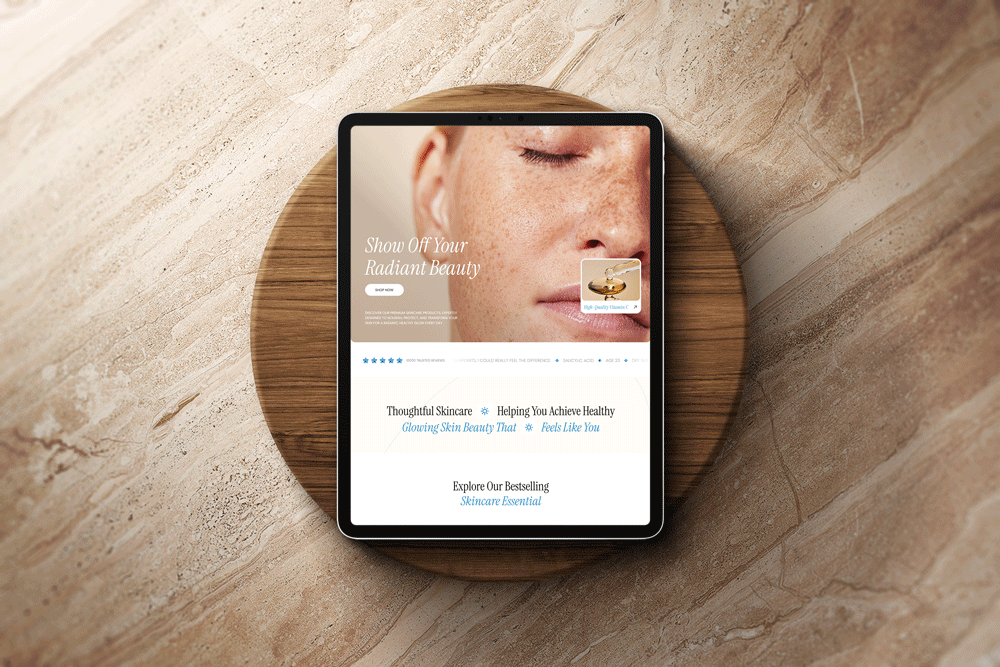 Clear on-brand visual design