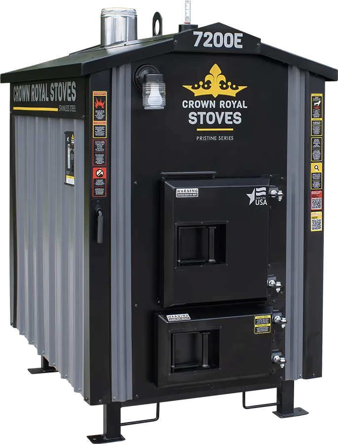 Crown Royal Pristine Series 7200E outdoor wood furnace