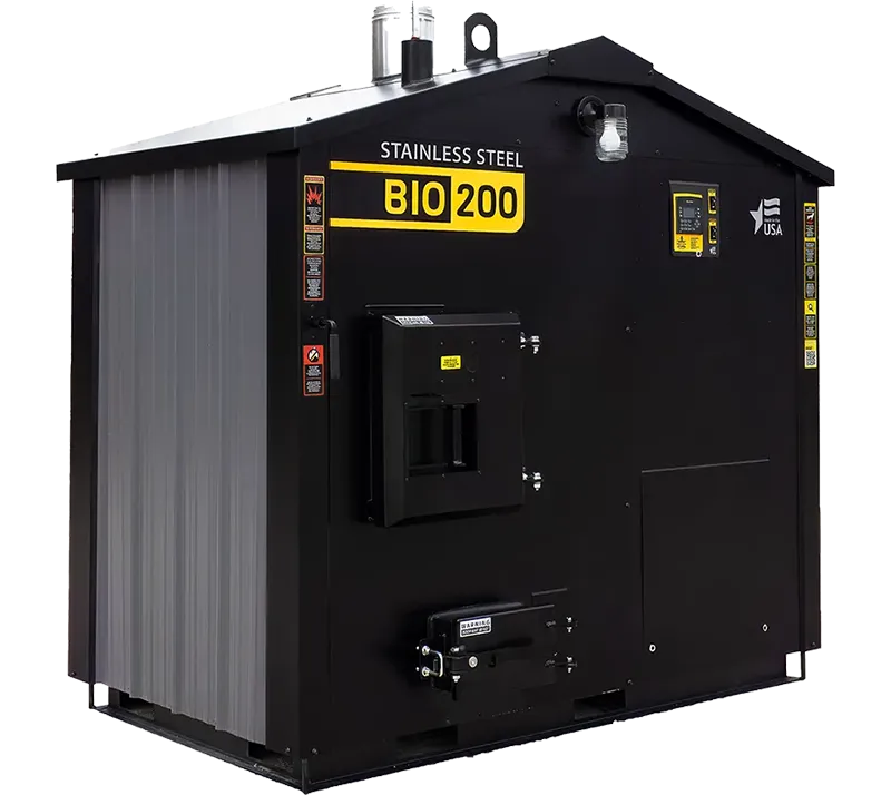 Crown Royal Flex Series Bio200 automated pellet furnace