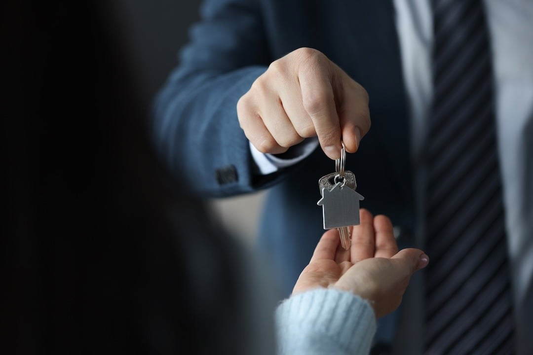 Handing over keys