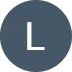 Circle with dark gray background and a white uppercase letter L in the center.