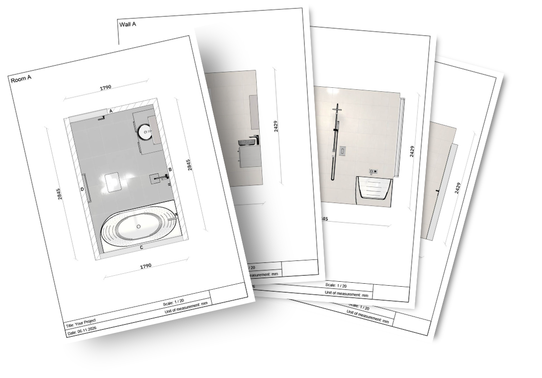 Floor plan mockup