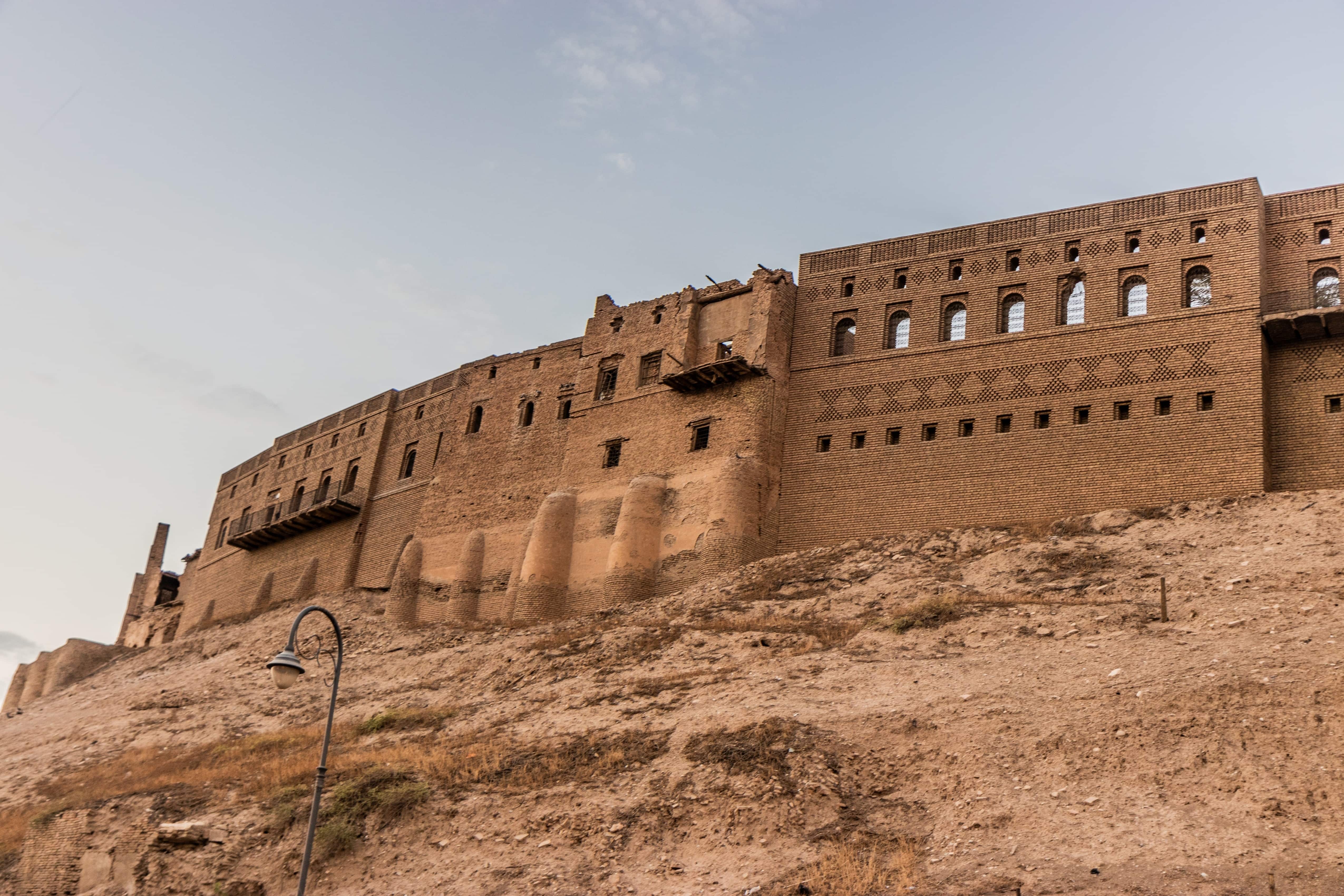 伊拉克艾比爾古堡世界文化遺產,建於歷史堆積丘上的古城建築