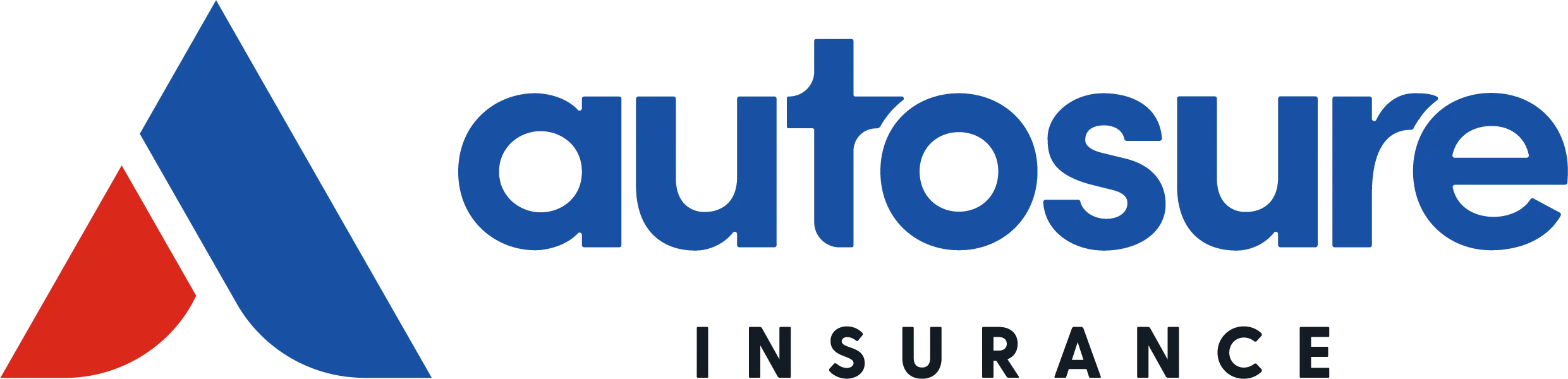 Autosure Insurance logo with stylized red and blue shapes and blue text.