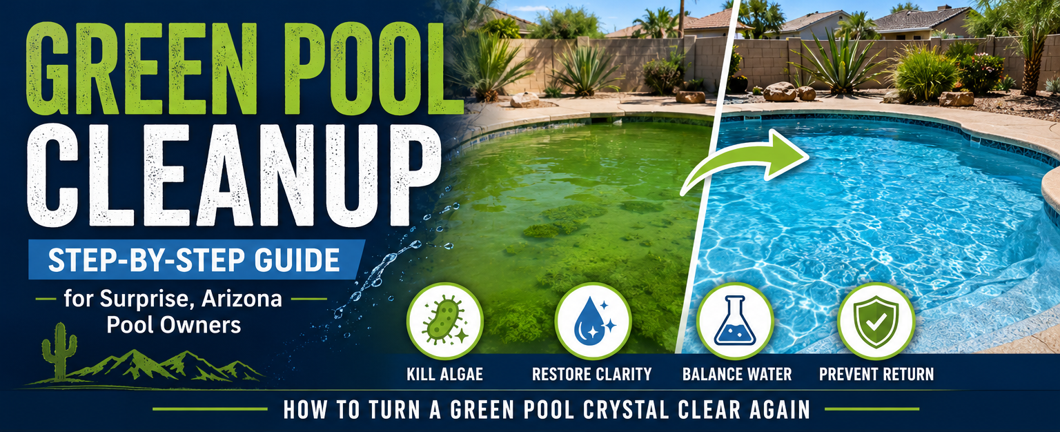 How to Handle Green Pool Cleanup in Surprise, AZ: A Step-by-Step Guide