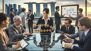 Tax professionals meeting with a client
