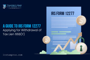 Smartphone displaying IRS tax information
