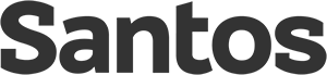 Santos company logo with text 'SANTOS'