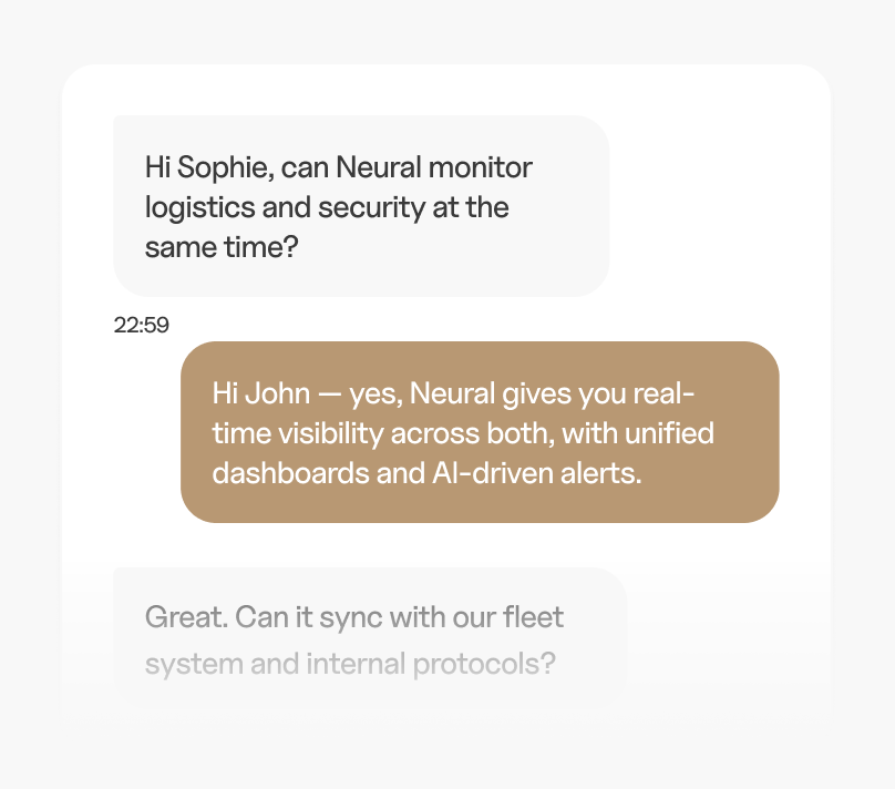 AI Chat For Logistics Monitoring - Neuralflow Webflow Template | BRIX Template