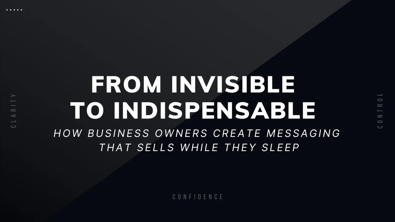 From Invisible to Indispensable implementation framework showing how service providers create Deal-Ready Visibility