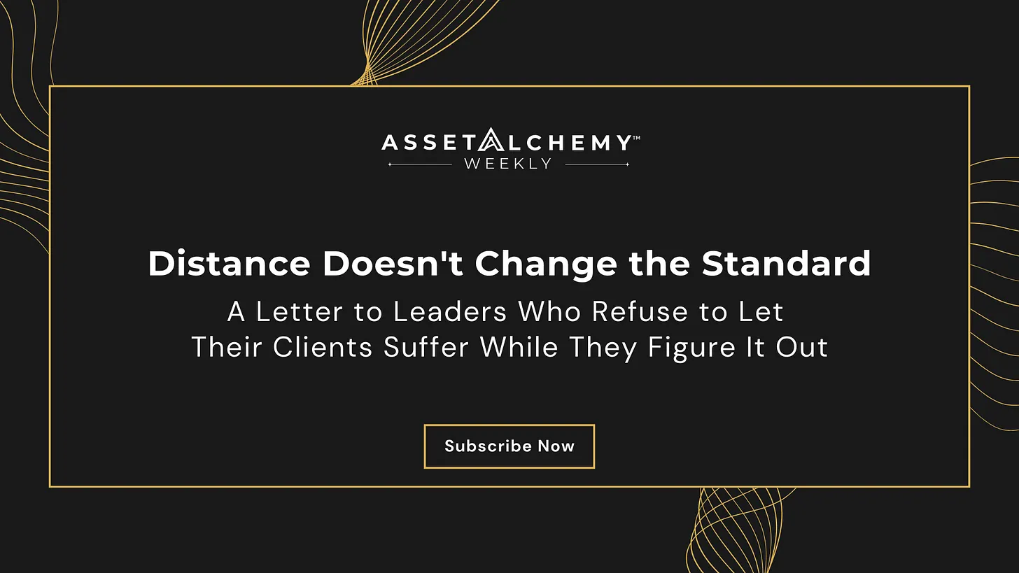 An archer at full draw illustrating that distance doesn't change the standard for service providers in the AI era