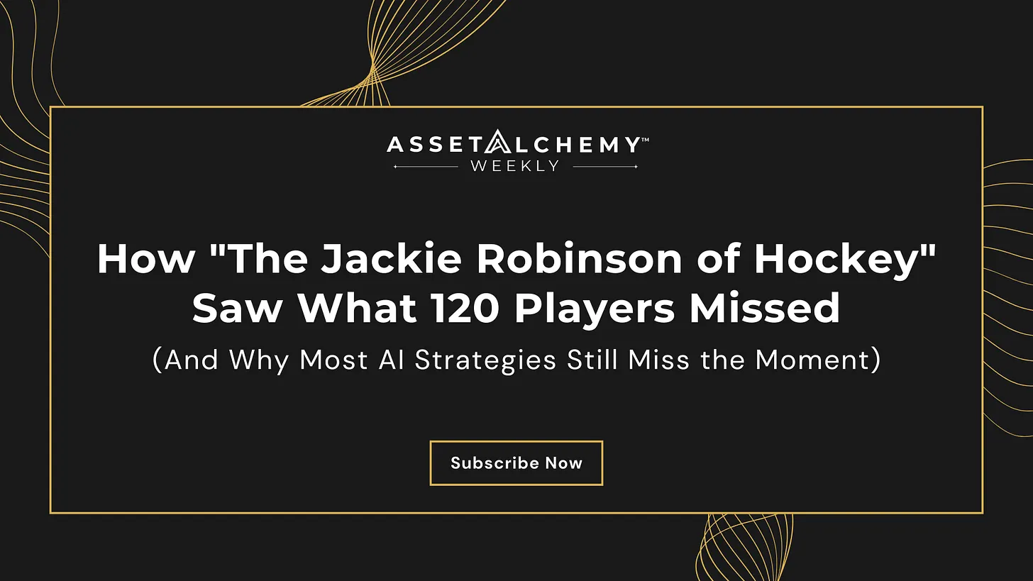 Colin Taylor Asset Alchemy analysis of how Willie O'Ree's positioning strategy applies to building AI systems that compound institutional knowledge