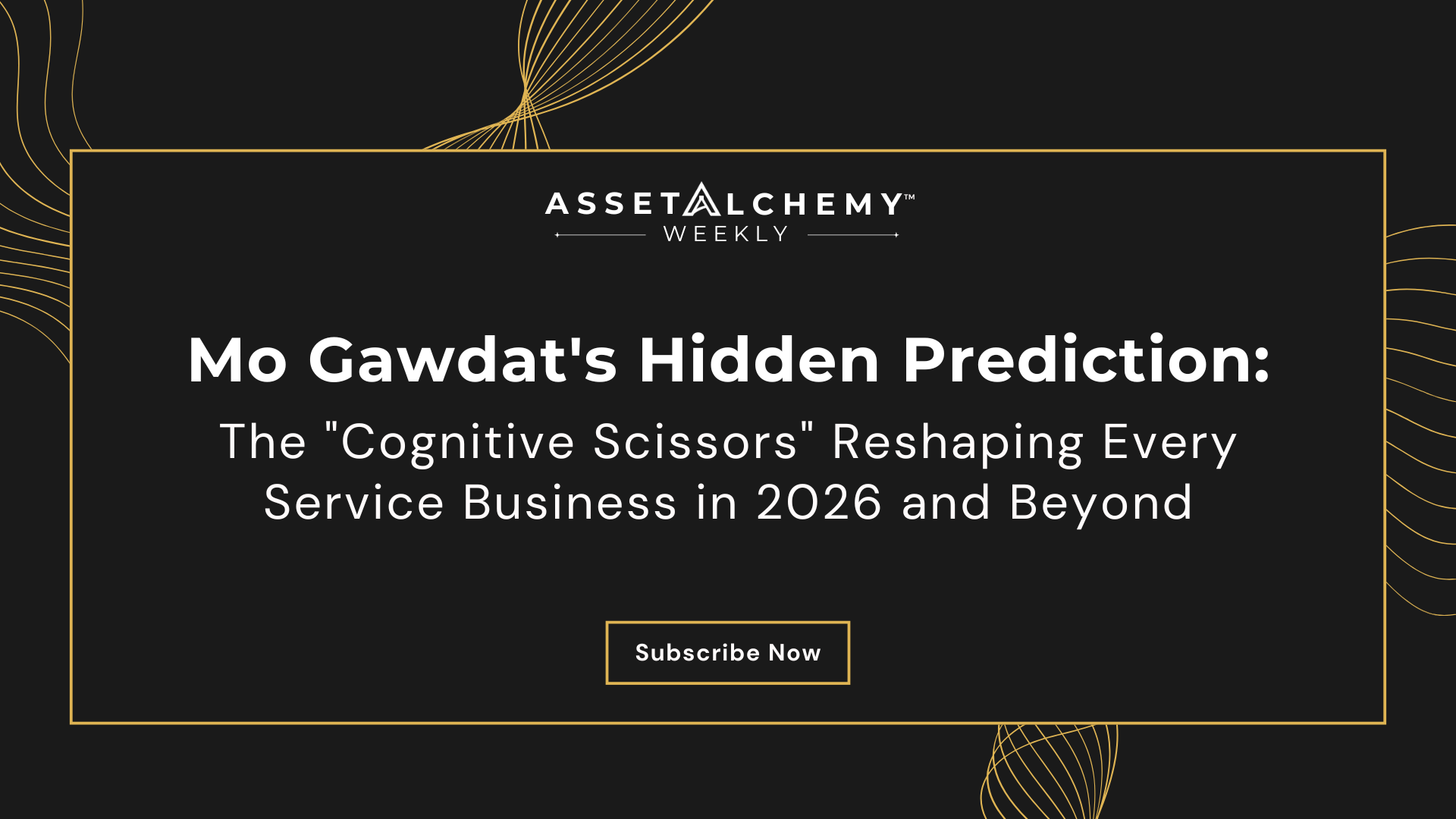 Cognitive scissors illustration showing AI capability rising while human cognitive capacity falls, creating the scarcity premium for documented expertise
