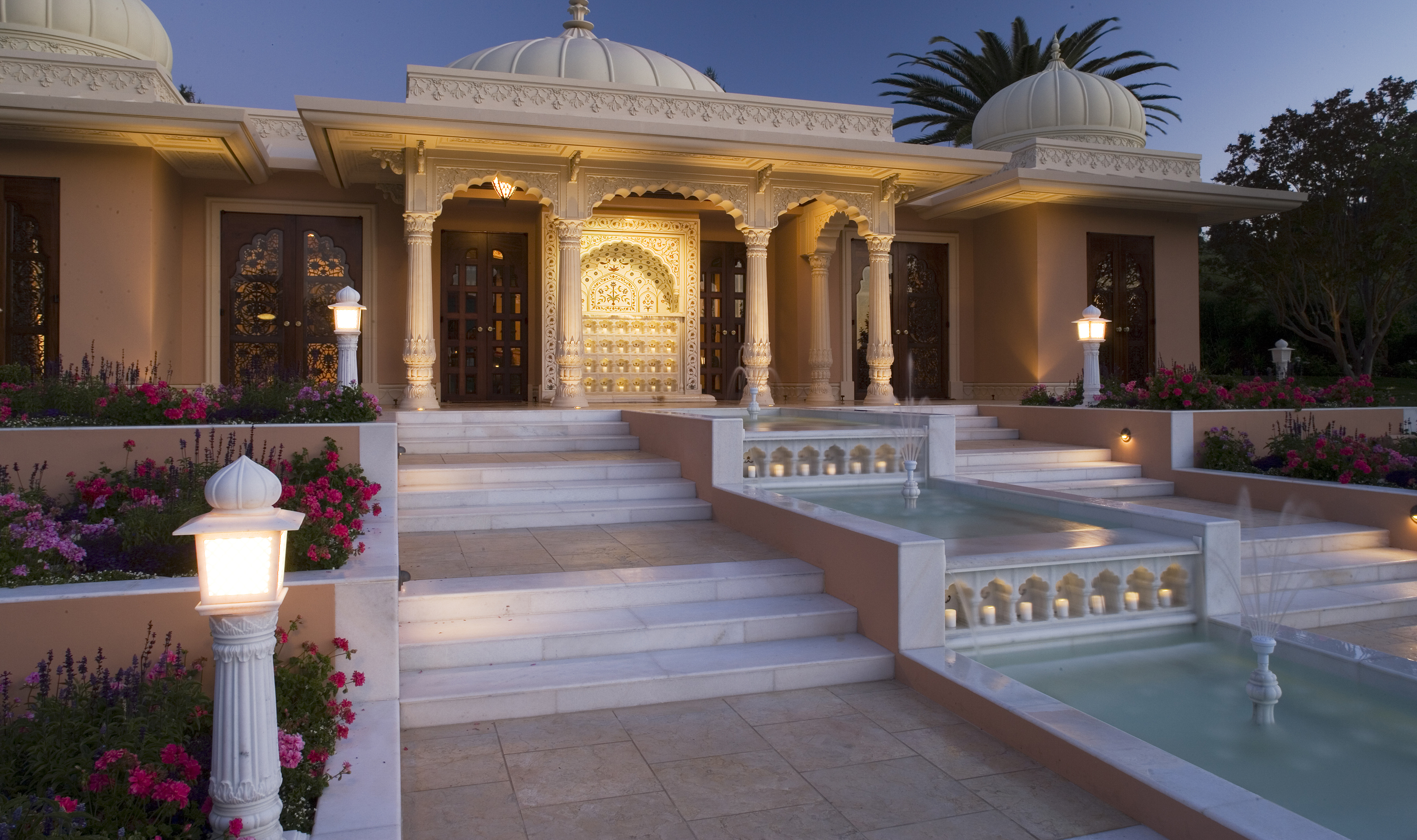 Los Altos Hills estate with hand-carved marble architecture