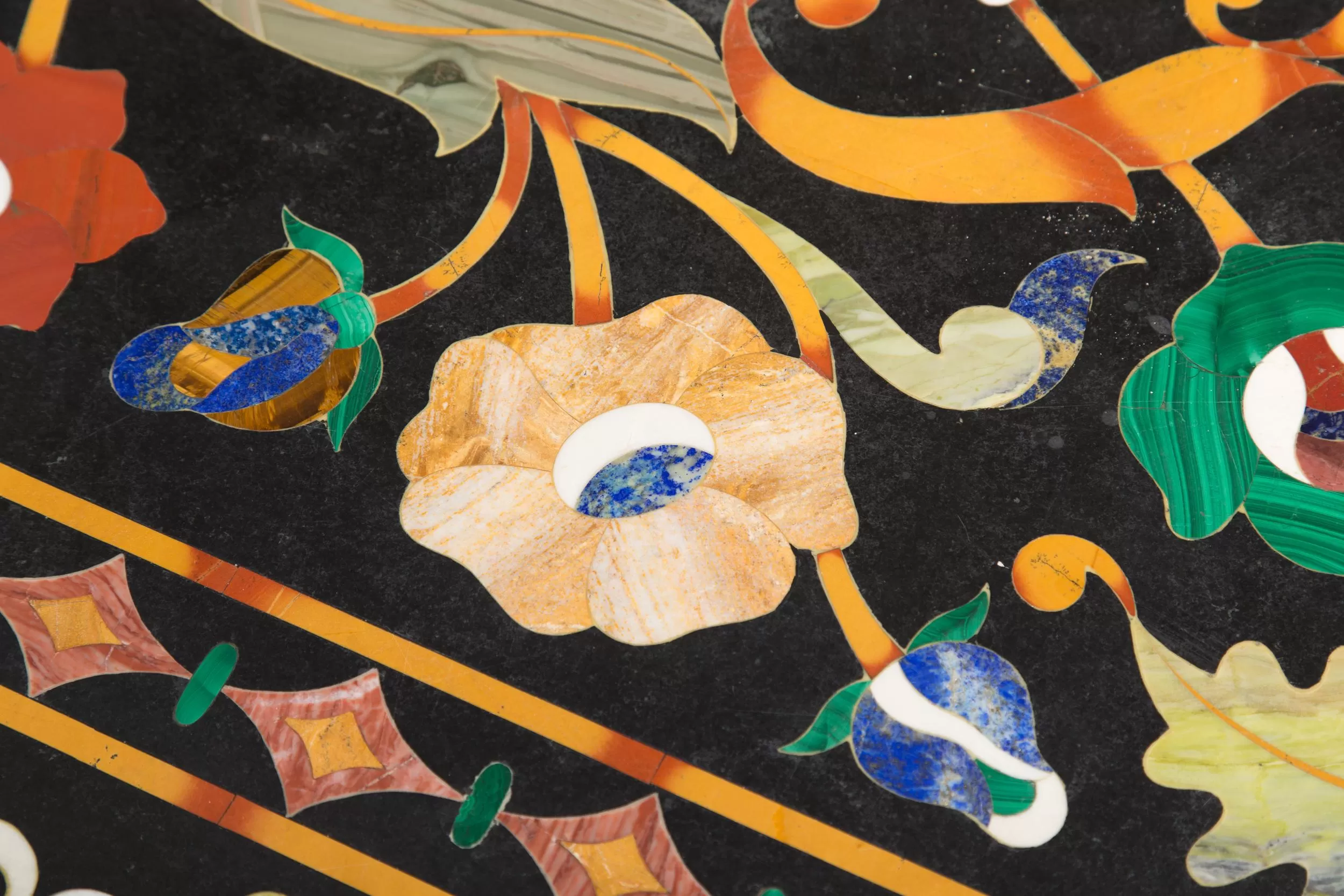 Pietra Dura table and luxury decor