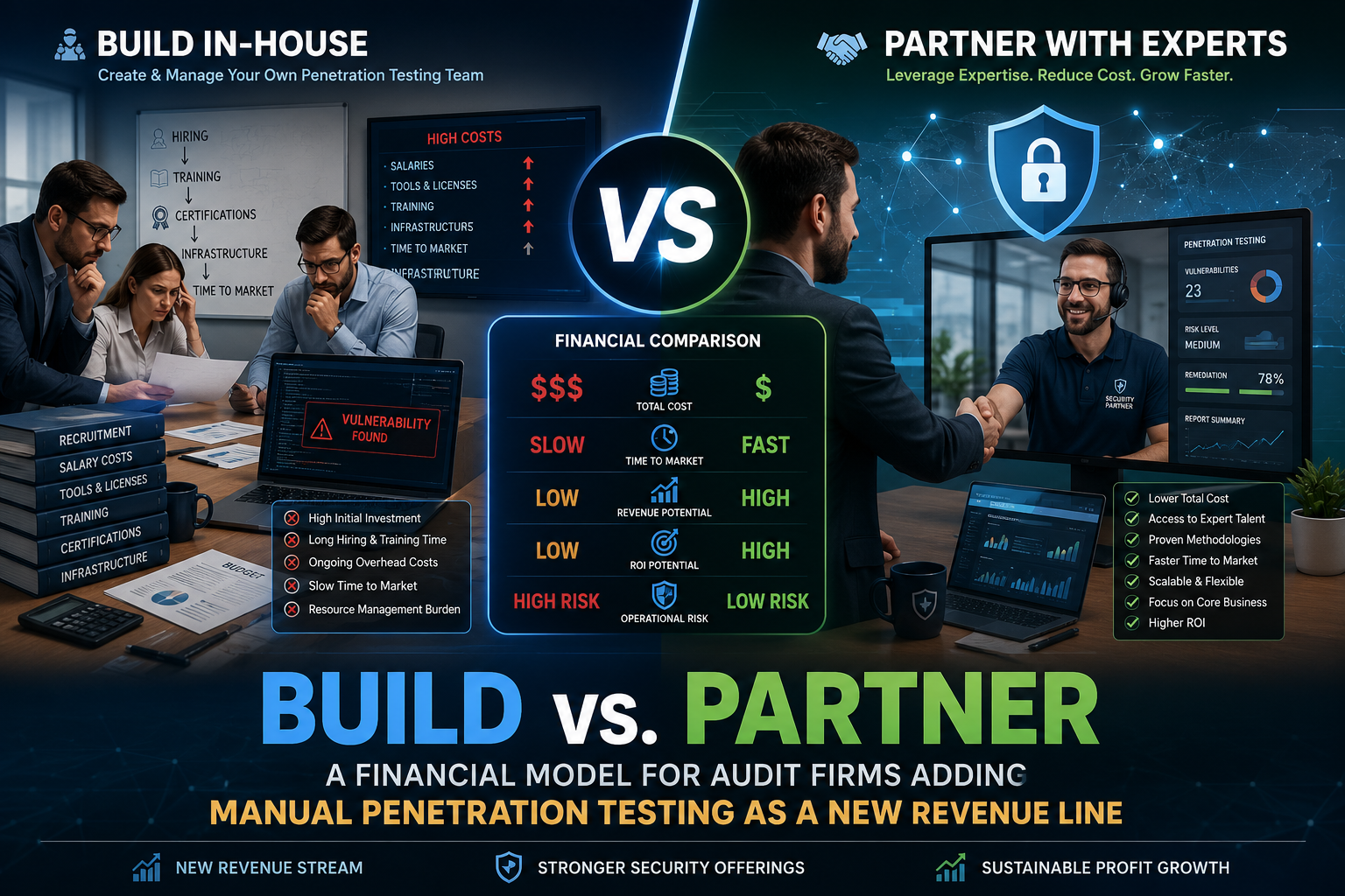 Build vs. Partner: A Financial Model for Audit Firms Adding Manual Penetration Testing as a New Revenue Line