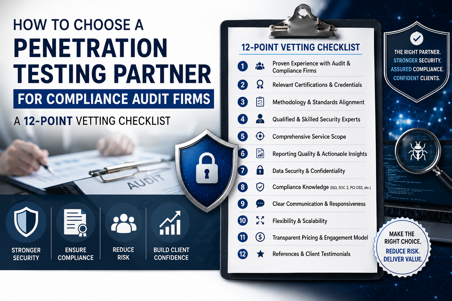 How to Choose a Penetration Testing Partner for Compliance Audit Firms: A 12-Point Vetting Checklist