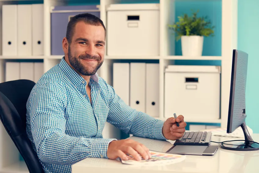 Man Who Stutters Working at Computer - SpeechEasy