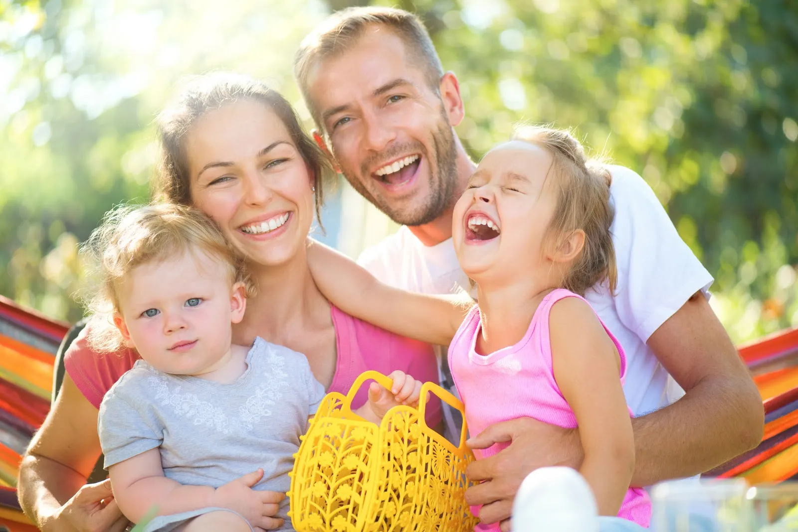 Young Family Laughing Together