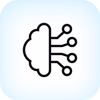 Icon of a cloud connected to four circuit lines representing cloud computing or technology.
