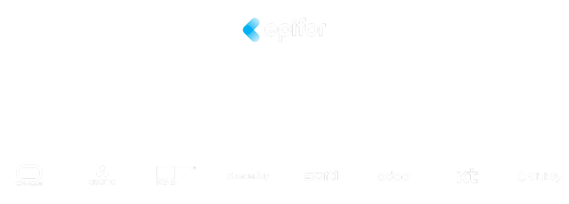 Epoptia MES software integrations with popular ERP and management tools like Oracle, SAP, Asana and Odoo.