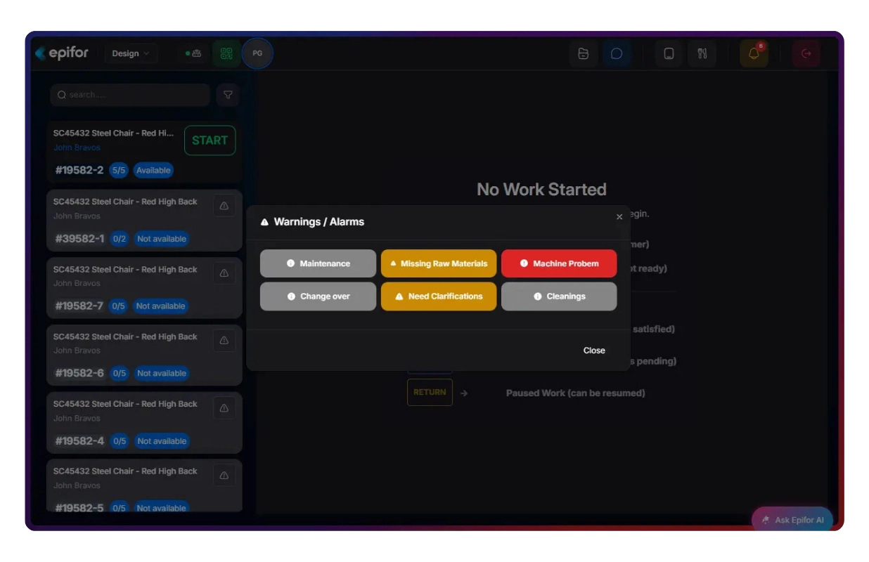Live job cost